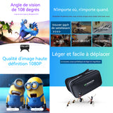 Casque VR G04 casque de réalité virtuelle effets visuels panoramiques haute définition 1080P à 360 degrés réalité virtuelle 3D