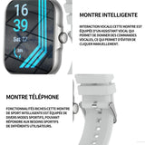 Montre intelligente 100 Modes 1.83 Pouces montre connectée femme homme montre de sport appels numérotation montre sport connectée