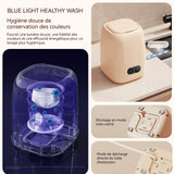Mini machine à laver portable 9L 10w 24,5x30,5x25,5cm mini laveuse pour sous-vêtements chaussettes machine à laver lave-linge