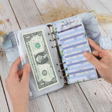 A6 carnet à feuillets mobiles carnet de budget carnet marbré cuir PU carnet de notes carnet à feuillets mobiles carnet de notes