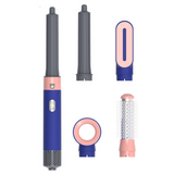 Brosse soufflante 5 en 1 600w 3 vitesses fer à friser pour sécher lisser boucler multifonction rouleaux chauffants avec 1,8m câble