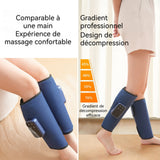 Masseur sans fil pratique 58x32cm 2 PCS 3 modes Compresses chaudes et tièdes Enveloppement d'airbag Massage manuel Massage des jambe