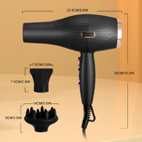 Sèche-cheveux 26cm 5000 W Protection thermique régulée Réglage multi-vitesses Vitesse de ventilation élevée Sèche-cheveux ionique