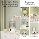 Mini machine à laver 3000mah 12x20cm 15w 1L lave-linge portable modes 5 minutes et 10 minutes pour chaussettes et sous-vêtements