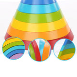Blocs arc-en-ciel 25.5 x 4 x 13cm Début de l'éducation Coordination œil-main Conçus pour les bébés et les jeunes enfants