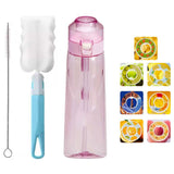 Bouteille d'eau de 650 ml de grande capacité avec diverses capsules de saveur de fruits matériau sûr facile à transporter étanche