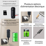 Caméra corporelle portable grand angle de 120 degrés wifi 1920x1080 HD vision nocturne mini caméra corporellee avec clip arrière