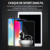 Ecouteurs bluetooth sans fil 48 x 61.75 x 27.5mm taille du casque ecouteurs bluetooth la réduction bruit à longue portée s'applique
