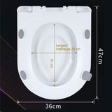 Abattant WC extérieur 47cmx36cm intérieur 33cmx22cm Robuste Convient aussi bien aux parents qu'aux enfants Facile à nettoyer
