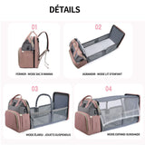 Sac à langer 31x20x41cm pour lit d'enfant sac à dos sacs à langer grande capacité sac à langer de voyage portable avec lit pliable