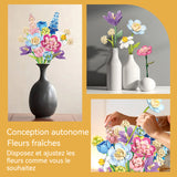 Kit de construction de bouquet de fleur 880PCS construction de fleurs kit de construction de fleurs blocs de construction fleur