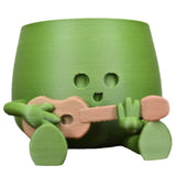 Mini pot de fleurs en plastique mignon pour plantes d'intérieur avec trou drainage cadeau pour plantes grasses décoration jardin
