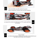 Voiture télécommandée 11,5x7,6x5cm mini voiture rc sans fil rc1:32 drift stunt high speed car operational racing model rouge buggy