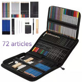 rayons de couleur 72 articles 29,5 x 21,5 x 4 cm plusieurs couleurs crayons de couleur pour croquis ensemble de peinture avancé
