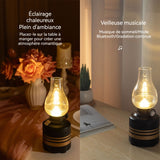 Veilleuse 1w 1200mah avec enceinte bluetooth luminosité réglable lampe de chevet veilleuse LED multifonctionnel lampe de nuit