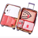 sac de rangement pour le voyage  Ensemble de 6 pièces  Grande capacité Rangement par catégorie  Poignée large Commode et pratique
