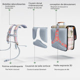 Sac à dos scolaire 36x33x17cm cartable d'étudiant réduction de la charge angleterre ultra-légère grande capacité rétro cartable