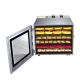Déshydrateur de fruits et légumes 6 couches Temps et température réglables Chauffage par circulation à 360  Economique et silencieux