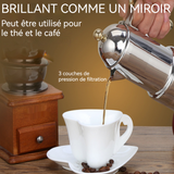 afetière moka 200ml cafetière moka en acier inoxydable équipement fabrication café pour 4 personnes cafetière portative pot moka