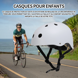 asque de protection circonférence intérieure réglable taille M 52-58 cm adapté aux 9-15 casque de cyclisme en plein air blanc mat