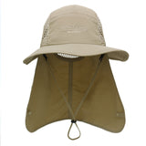 Nouvelle protection du cou respirante un chapeau de pêcheur camping en plein air pare-soleil pêche châle chapeau de soleil