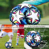 Ballon de football professionnel 5 taille résistant à l'usure ballon de foot ballons entraînement football en pu pour 11 personnes