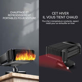 Chauffage de voiture 150W PTC air froid et chaud rotatif à 360 degrés dégivrage et désembuage chauffage réchauffeur de voiture