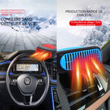 Chauffage de voiture 16x12x7,5cm air froid et chaud rotatif à 360 degrés dégivrage et désembuage chauffage réchauffeur de voiture