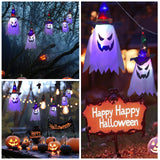 Lampe d'halloween 5PCS chapeau de sorcier fantôme basse tension et sécurité facile à utiliser décorations d'halloween murales