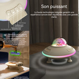 Enceinte bluetooth 1200mah bluetooth 5,4 type-c RGB 4 modes de jouer enceinte portable avec veilleuse prise en charge de carte tf