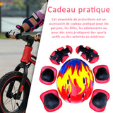 Protection Roller Enfant 7 pcs Casque équipement ensemble de protection patinage à roulettes équilibre scooter casque genouillères