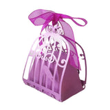 100 pièces  Boîte à bonbons Violet  Noël  Jour de la Saint-Valentin  Cadeau de mariage  Design en creux  Bonbonnière de mariage