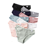 ulotte ensemble de 8 sous-vêtements en coton pur pour femmes taille L style pure lustré, sans couture levage des hanches simple