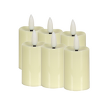 Lampe veilleuse 6 pcs chargement de type-c minuterie sans fumée veilleuse d'ambiance avec télécommande veilleuse hors puericulture
