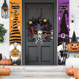 Couronne de crâne d'Halloween 50*50 cm Couronne décorative de crâne accessoires d'horreur porte suspendue pour Halloween