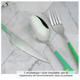 ouverts de Table Acier Inoxydable 4 Pces Ensemble de Ménagère Comprend Couteau Fourchette Cuillère cuillère à café ménagère inox