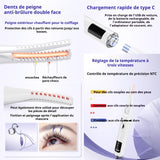 Recourbe cils chauffant 3 réglages de température 400mah écran LCD recourbe cils electrique recourbe-cils à température contrôlée