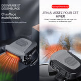 Chauffage de voiture 150W 15x13x8,5cm chauffage electrique décongeler et éliminer brouillard réglable par rotation chauffage rapide