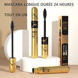 Mascara 9g doux et non irritant preuve de l'eau allongé dense bouclé noir et souple séchage rapide soin des cils volume mascara