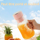 Presse-agrumes 400-600ml presse-agrumes ménager multifonction, chargement USB facile à transporter forme mignonne avec corde à main