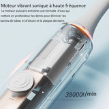 Brosse à dents fréquence de vibration 38000 fois/min 5ème vitesse avec 8 têtes de muet imperméable brosse brosse à dents électrique