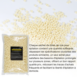 perles de cire chaude 1000g  arôme crème  sans papier  all over grande capacité  térébenthine naturelle 5.Bandes Cire Froide Visage