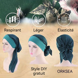 Foulard Taille unique 6PCS Matériau en polyester Avec bandeau antidérapant en polyester  Confort durable Adapté à diverses occasions