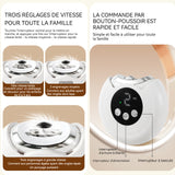 Coupe-ongles électrique 2 en 1 rotation à 360 degrés sans danger pour prévenir les Outils d'affûtage des ongles coupe ongles blanc