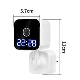 Horloge Caméra wifi Caméra de surveillance HD 1080P Voix double Montre intelligente Caméra de sécurité domestique Smart HD