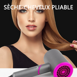 Seche cheveux professionnel ionique 2000w 220V pliable support a seche-cheveux avec 1 diffuseur 2 buses et 3 modes de température