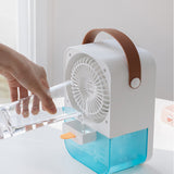 Mini climatiseur de réfrigération maison petit refroidisseur d'air humidification bureau ventilateur électrique refroidi à l'eau