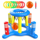 Panier de basket gonflable pvc épais et durable multifonctionnel basket-ball pour piscine panier de basket pour piscine jeu d'eau