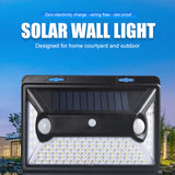 Lumière solaire de jardin corps humain 360LED trois fonctions double sonde applique murale extérieure réverbère lumière de jardin