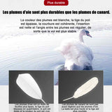 Volants 6 pièces durable plumes d'oie rotule en mousse bonne élasticité badminton pour l'entraînement noir volants de badminton